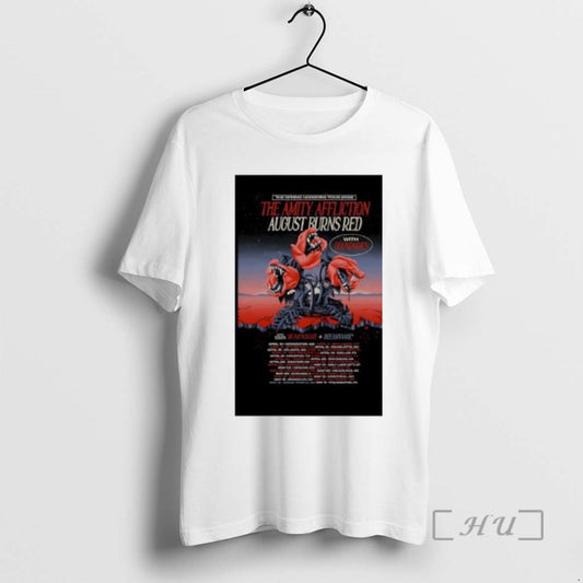 Officials The Amity Affliction And August Burns Red North America Tour 2026 Premium T Shirts Hoodie, Sweatshirt