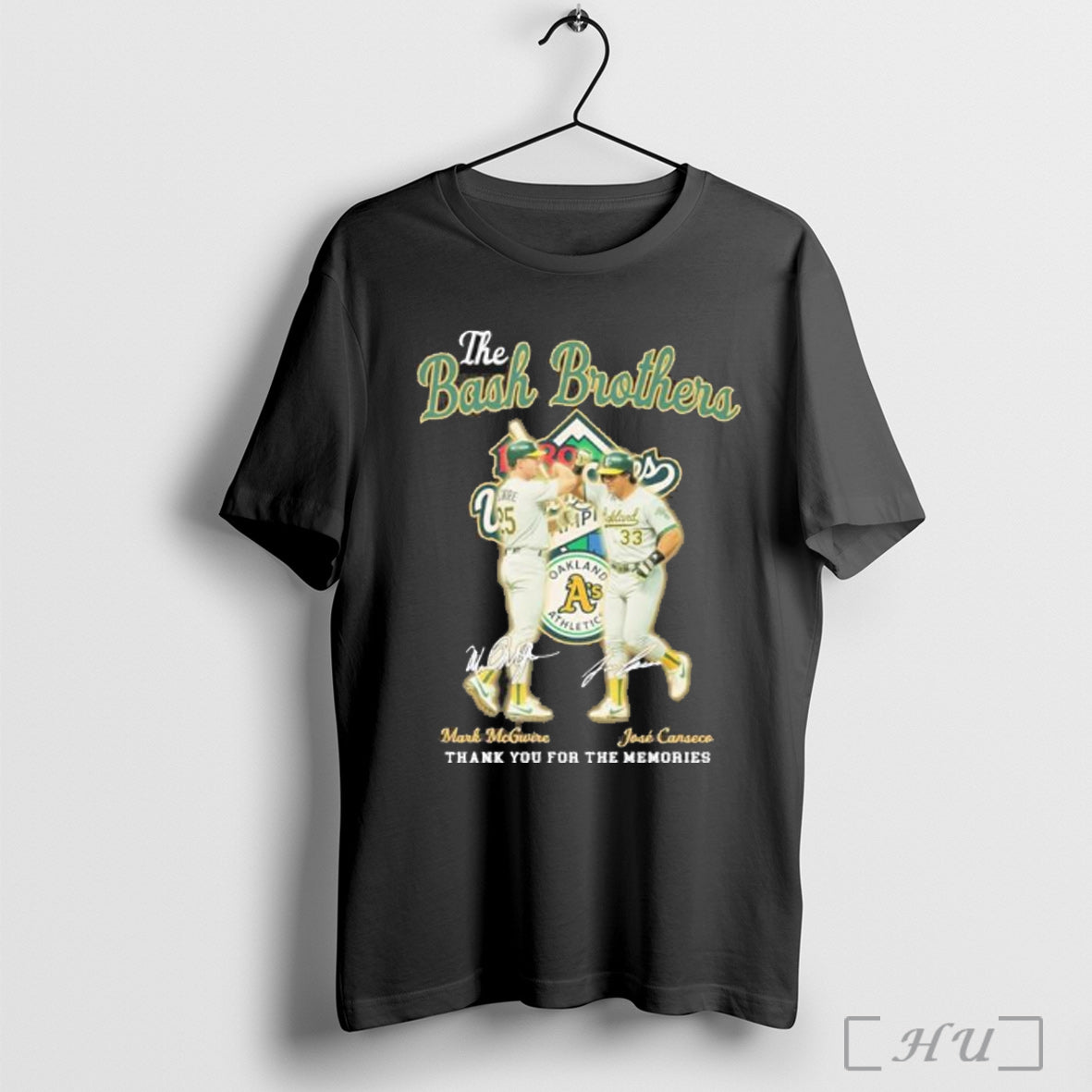 Officials The Bash Brothers Mark Mcgwire And Jose Canseco Oakland Athletics T Shirt