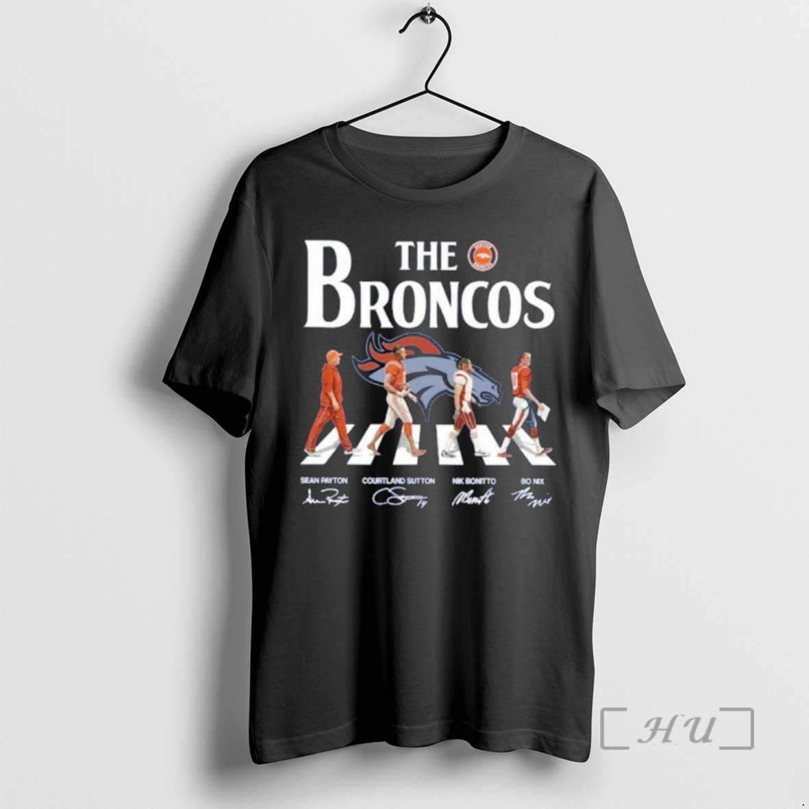 Officials The Broncos Player Signature Abbey Road Signature T-Shirts, Hoodie, Sweatshirt | WearSparks.com