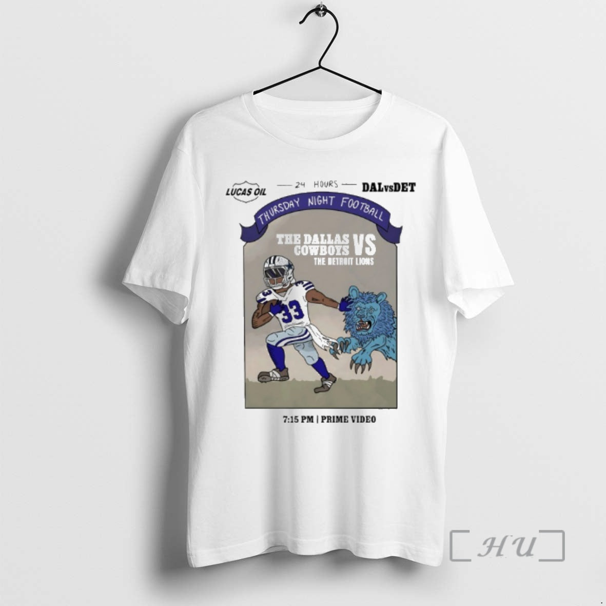 Officials The Dallas Cowboys Vs The Detroit Lions 2025 Thursday Night Football Premium T Shirts Hoodie, Sweatshirt