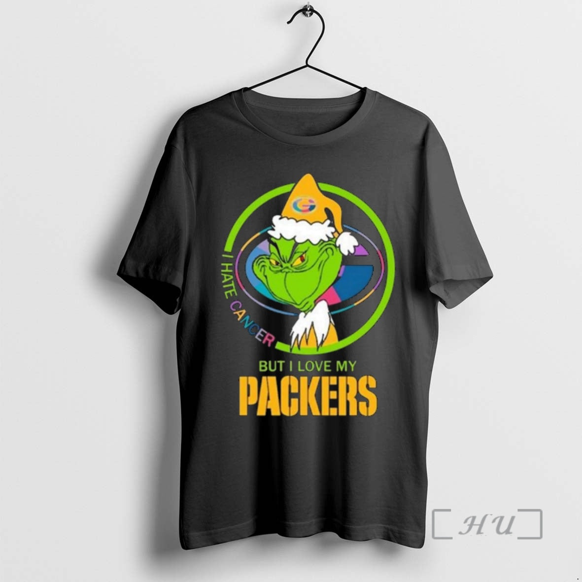 Officials The Grinch I Hate Cancer But I Love My Green Bay Packers Merry Christmas T-Shirts, Hoodie, Sweatshirt