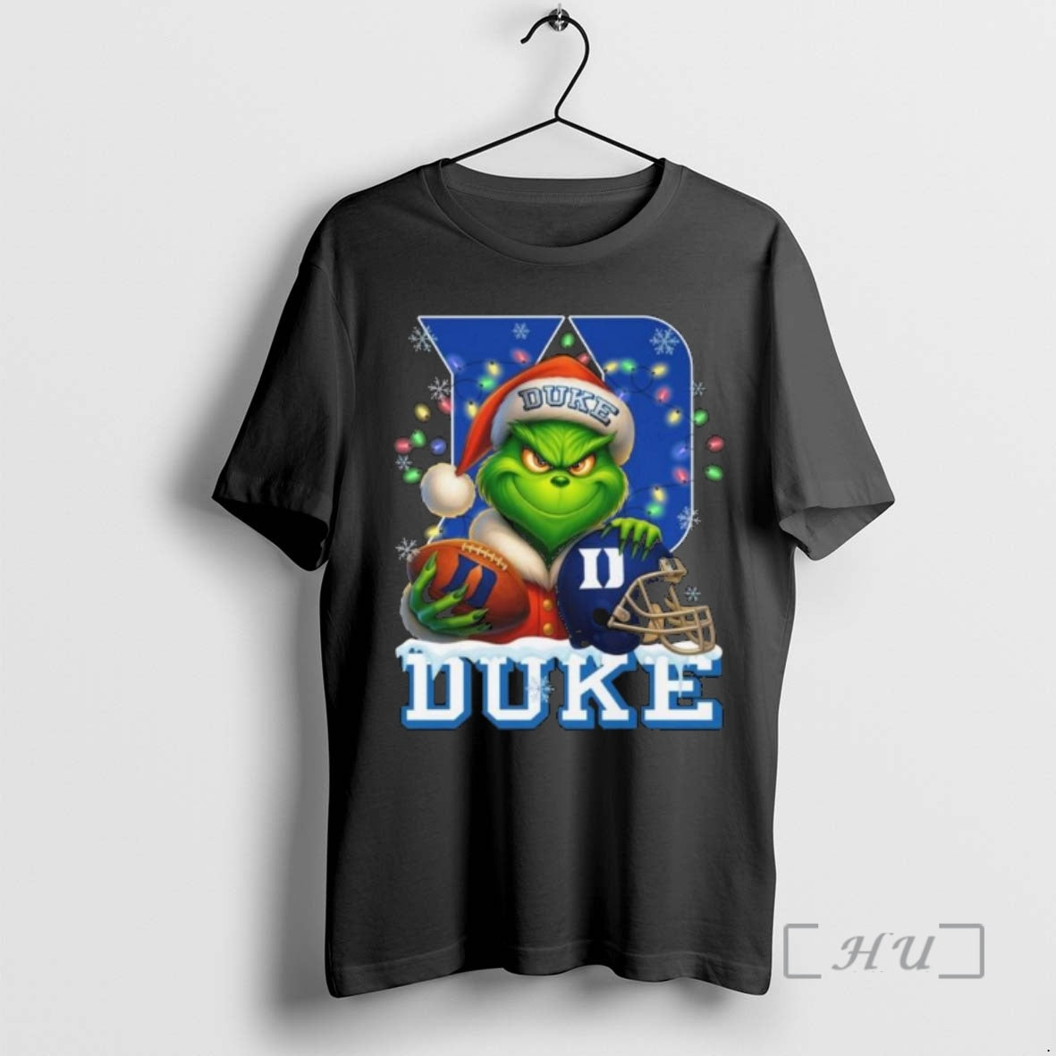 Officials The Grinch X Ball And Helmet Duke Blue Devil Merry Christmas 2025 Premium T-Shirts, Hoodie, Sweatshirt