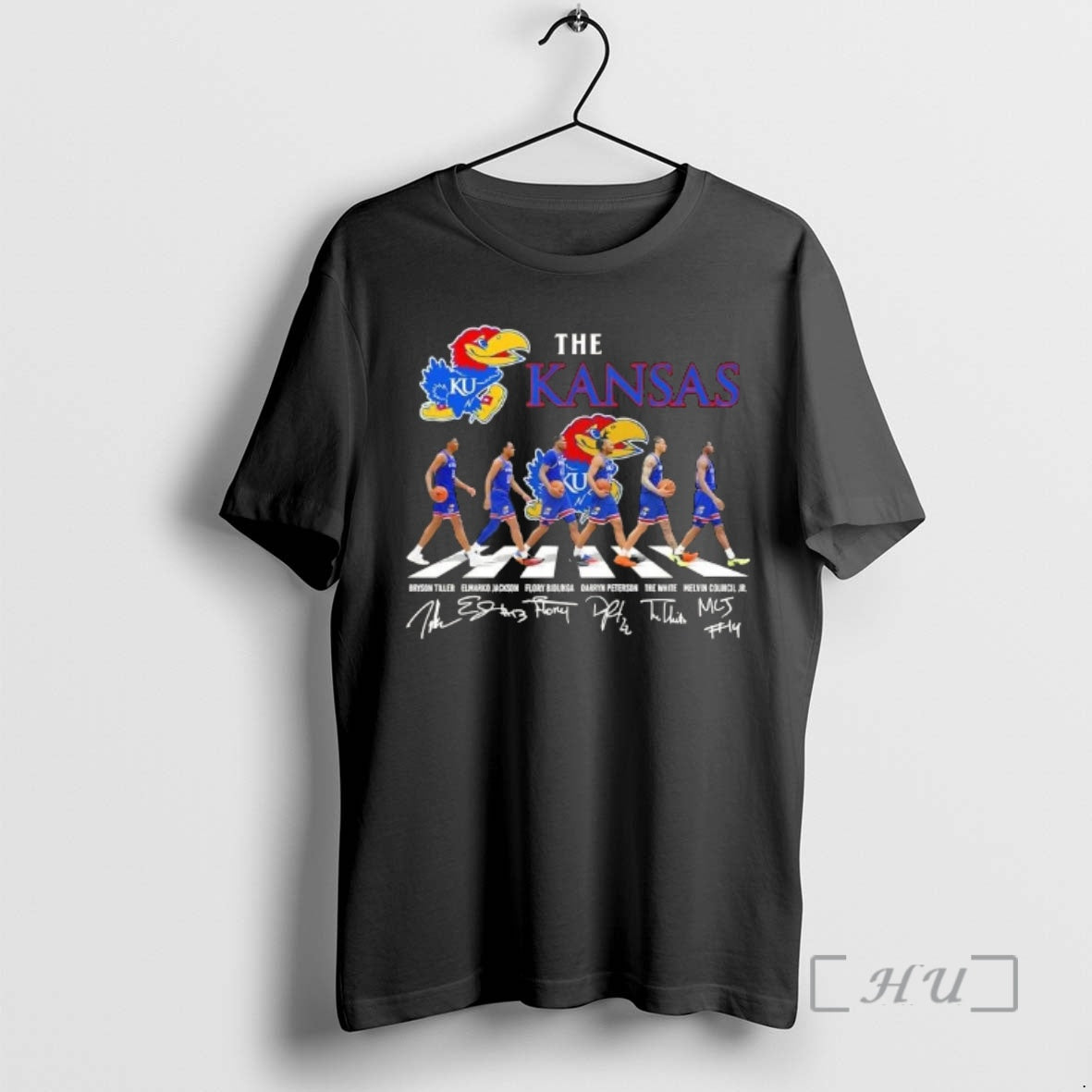 Officials The Kansas Jayhawks Bryson Tiller And Legends Abbey Road Signatures Premium T Shirts Sweater