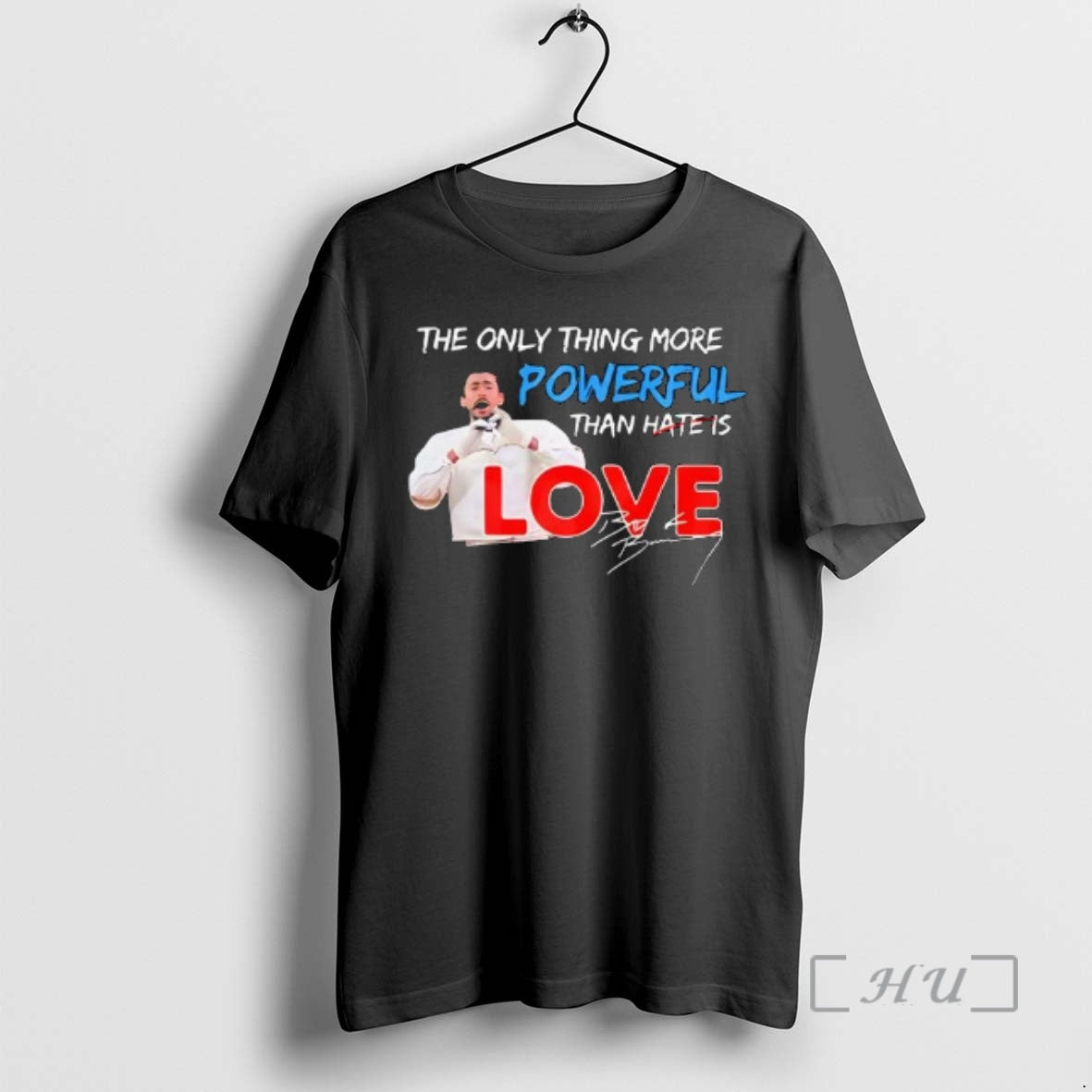 Officials The Only Thing More Powerful Than Hate Is Love Signature Premium T Shirts Sweater Hoodie, Sweatshirt