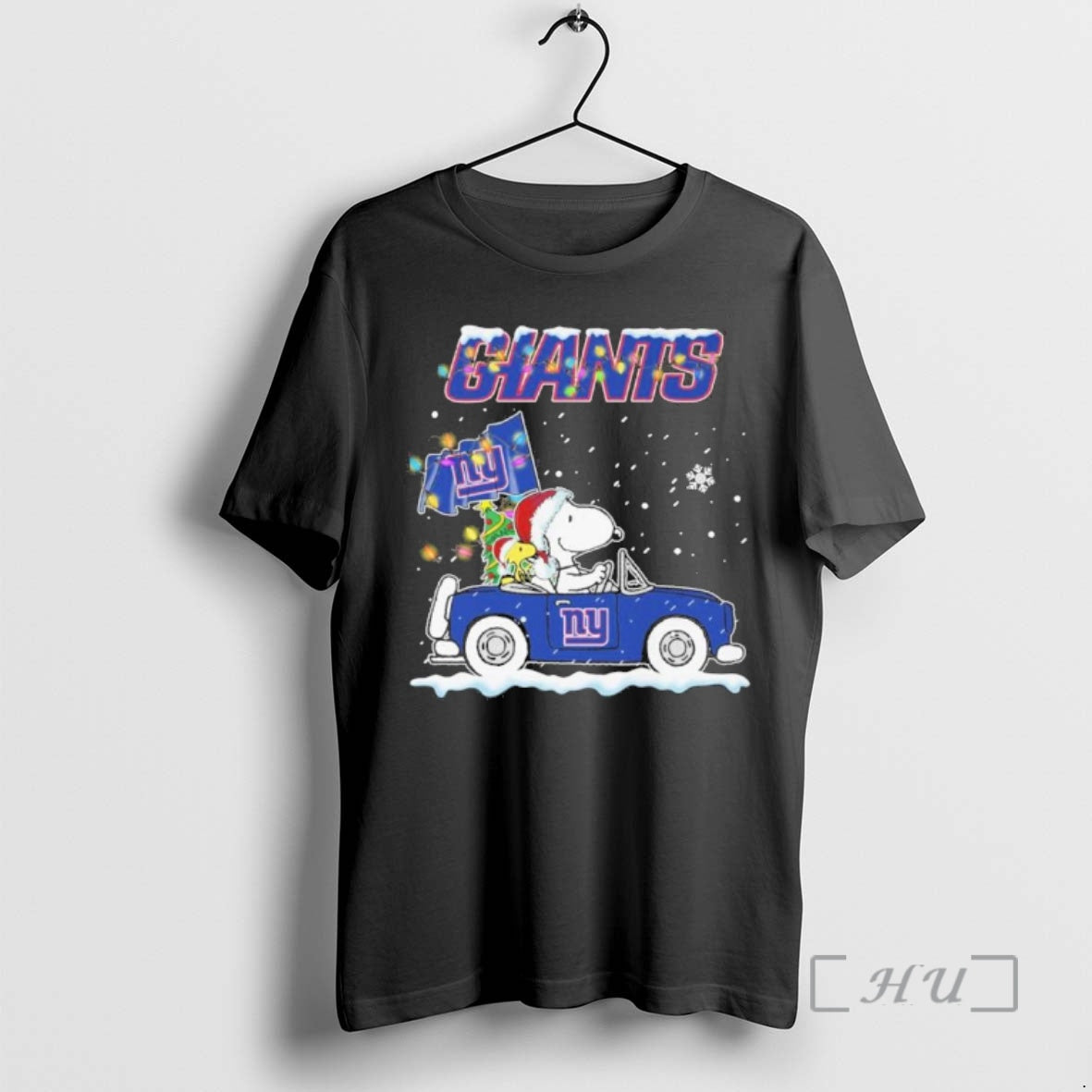 Officials The Peanuts X New York Giants Driving Car Christmas T-Shirts, Hoodie, Sweatshirt | WearSparks.com