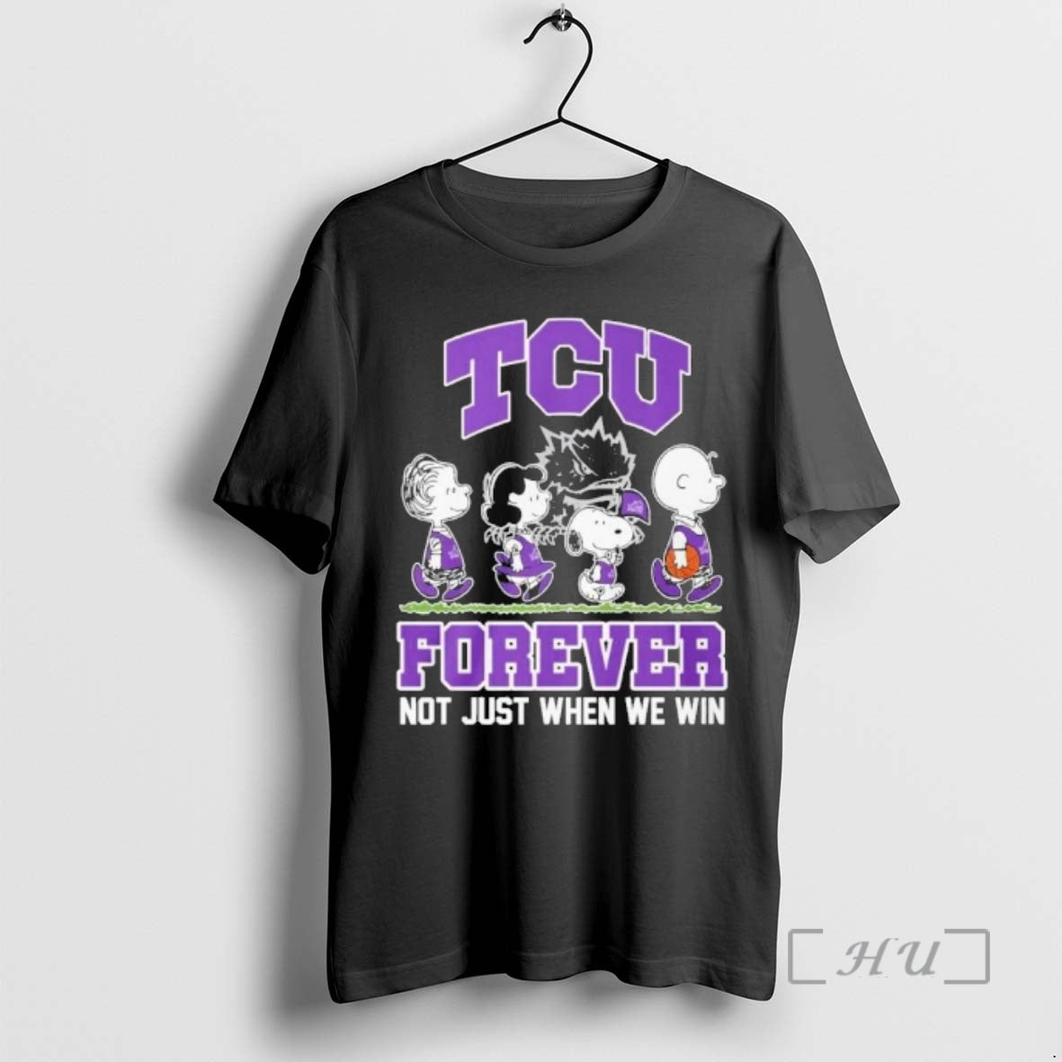 Officials The Peanuts X Tcu Basketball Forever Not Just When We Win Premium T Shirts