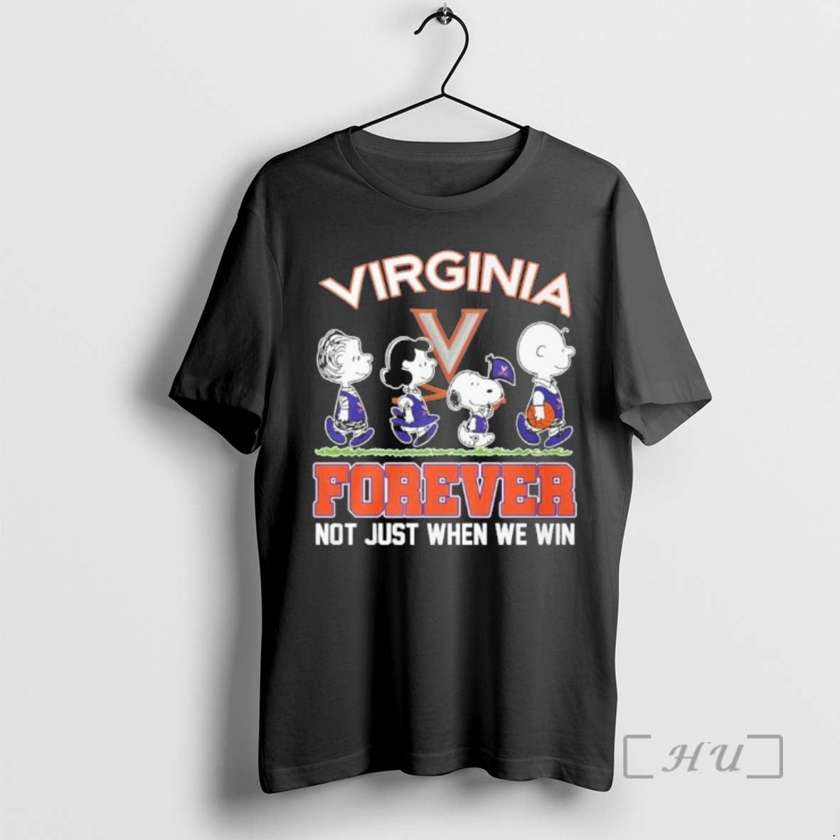Officials The Peanuts X Virginia Basketball Forever Not Just When We Win Premium T Shirts