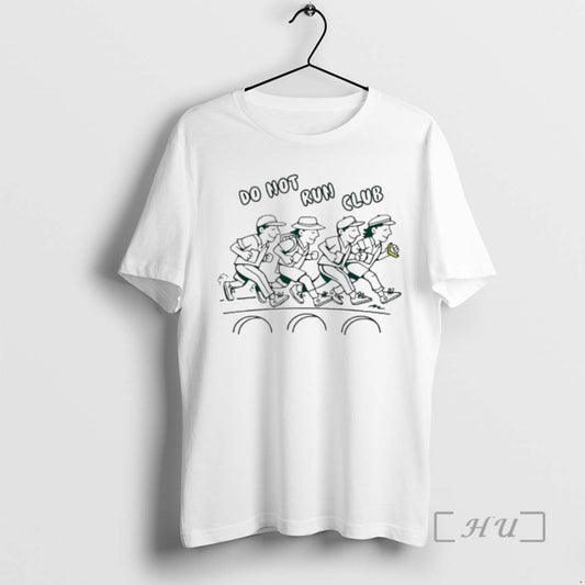 Officials The Do Not Run Club Golf Simple Line Drawing Style Womens Premium T Shirts