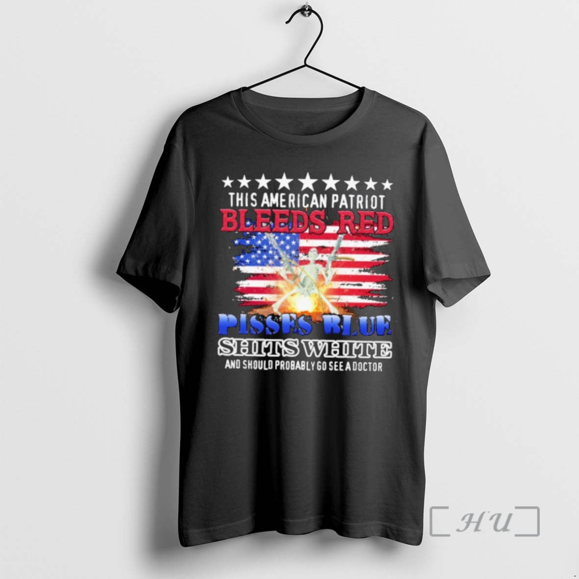 Officials This American Patriot Bleeds Red Pisses Blue Shits White T-Shirts, Hoodie, Sweatshirt | WearSparks.com