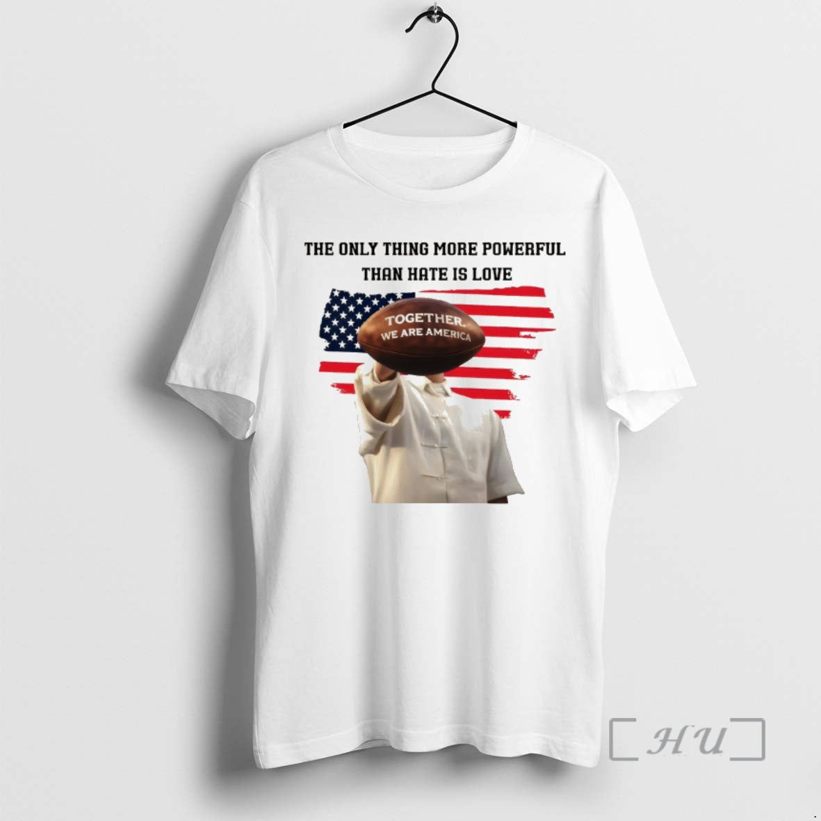Officials Together We Are America Bad Bunny The Only Thing More Powerful American Flag Premium T-Shirts, Hoodie, Sweatshirt