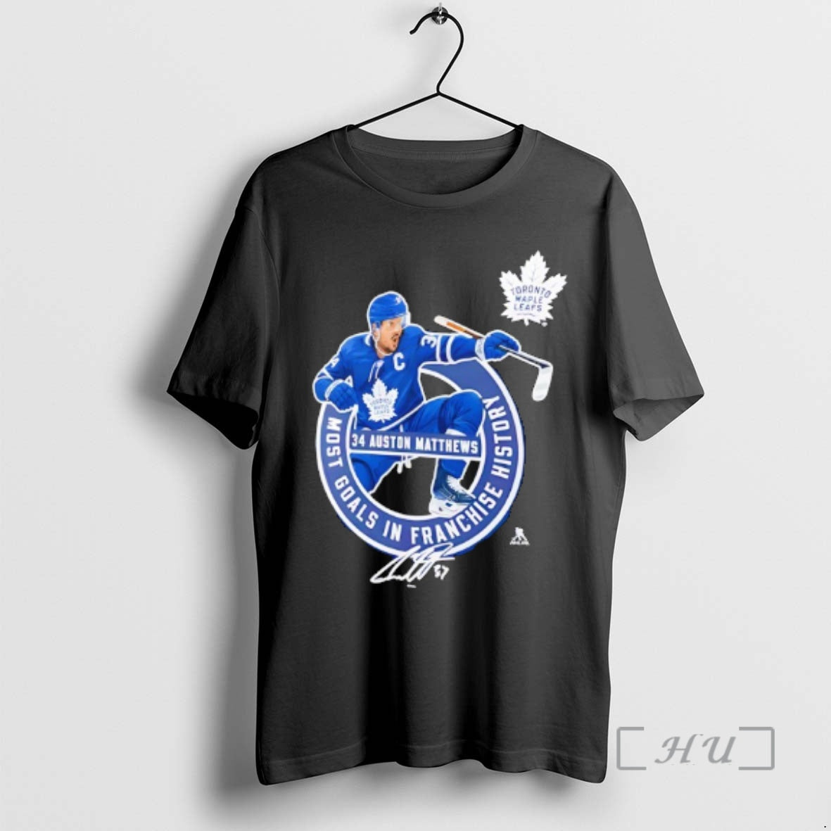 Officials Toronto Maple Leafs Auston Matthews Most Goals In Franchise History Premium T Shirts Sweater Hoodie, Sweatshirt
