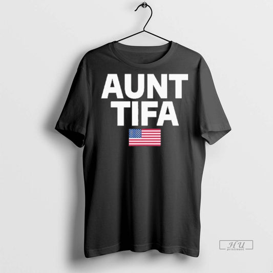 Officials Trending Aunt Tifa American Flag T Shirt Sweater