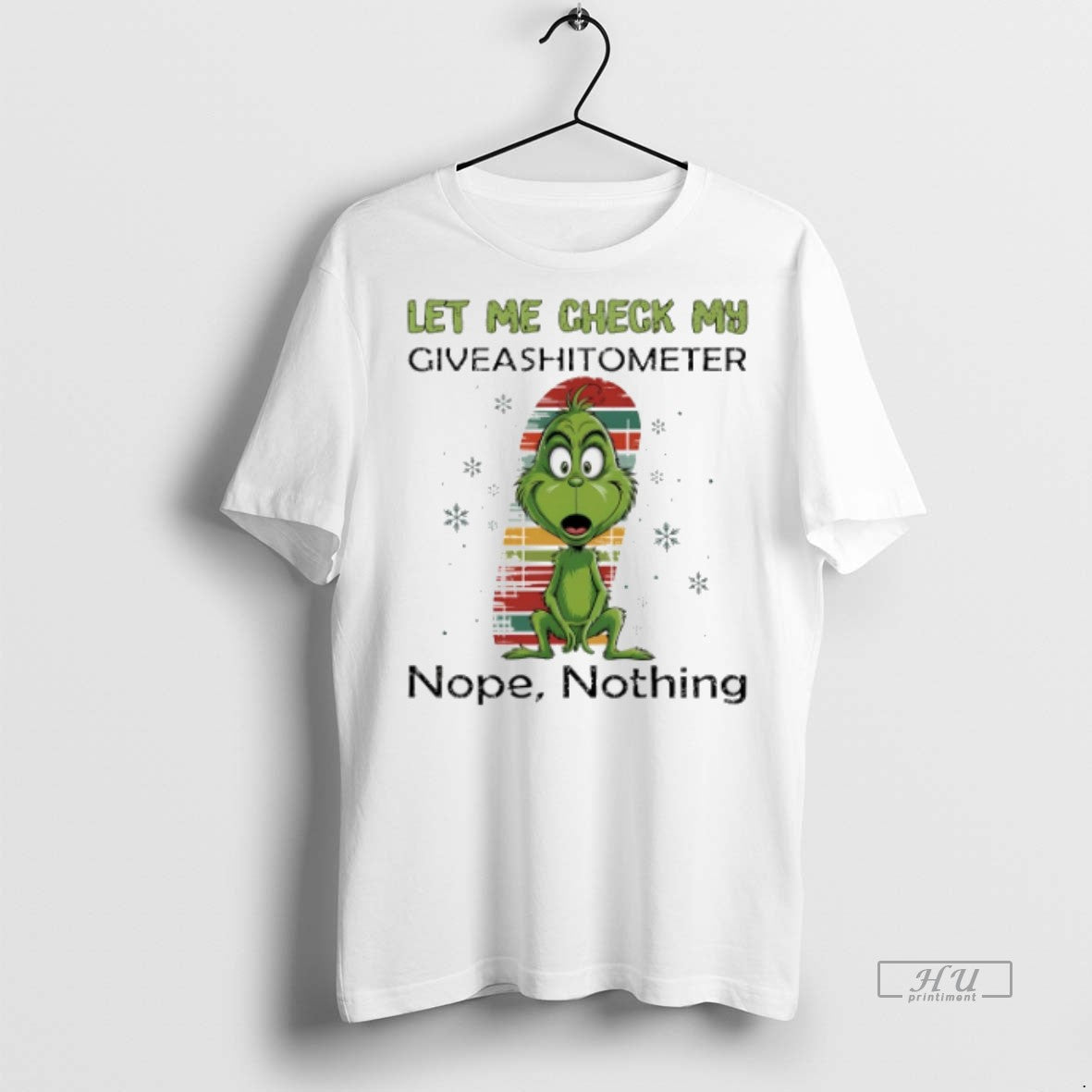 Officials Trending Grinch Let Me Check My Giveashitometer Nope Nothing Christmas T Shirt Sweater