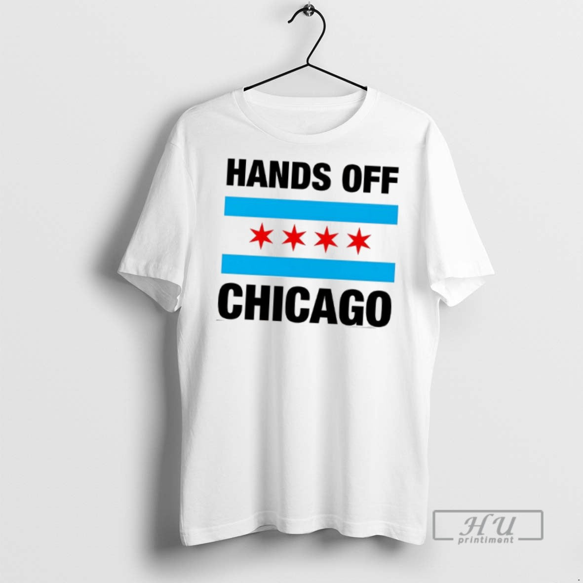 Officials Trending Hands Off Chicago Flag T Shirt
