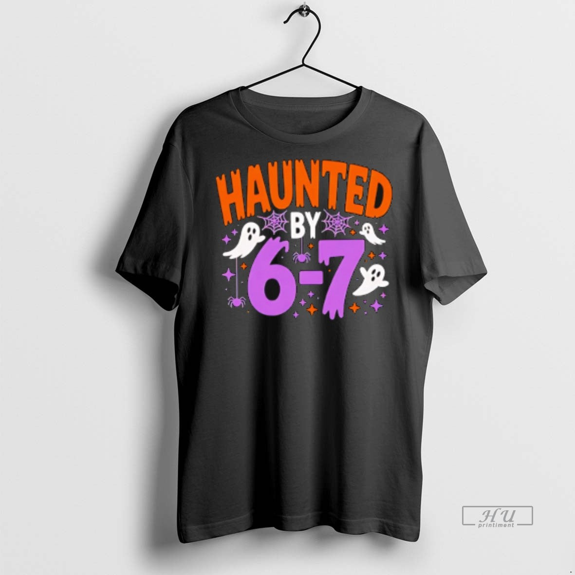 Officials Trending Haunted By Six Seven Spooky Halloween T Shirt Sweater