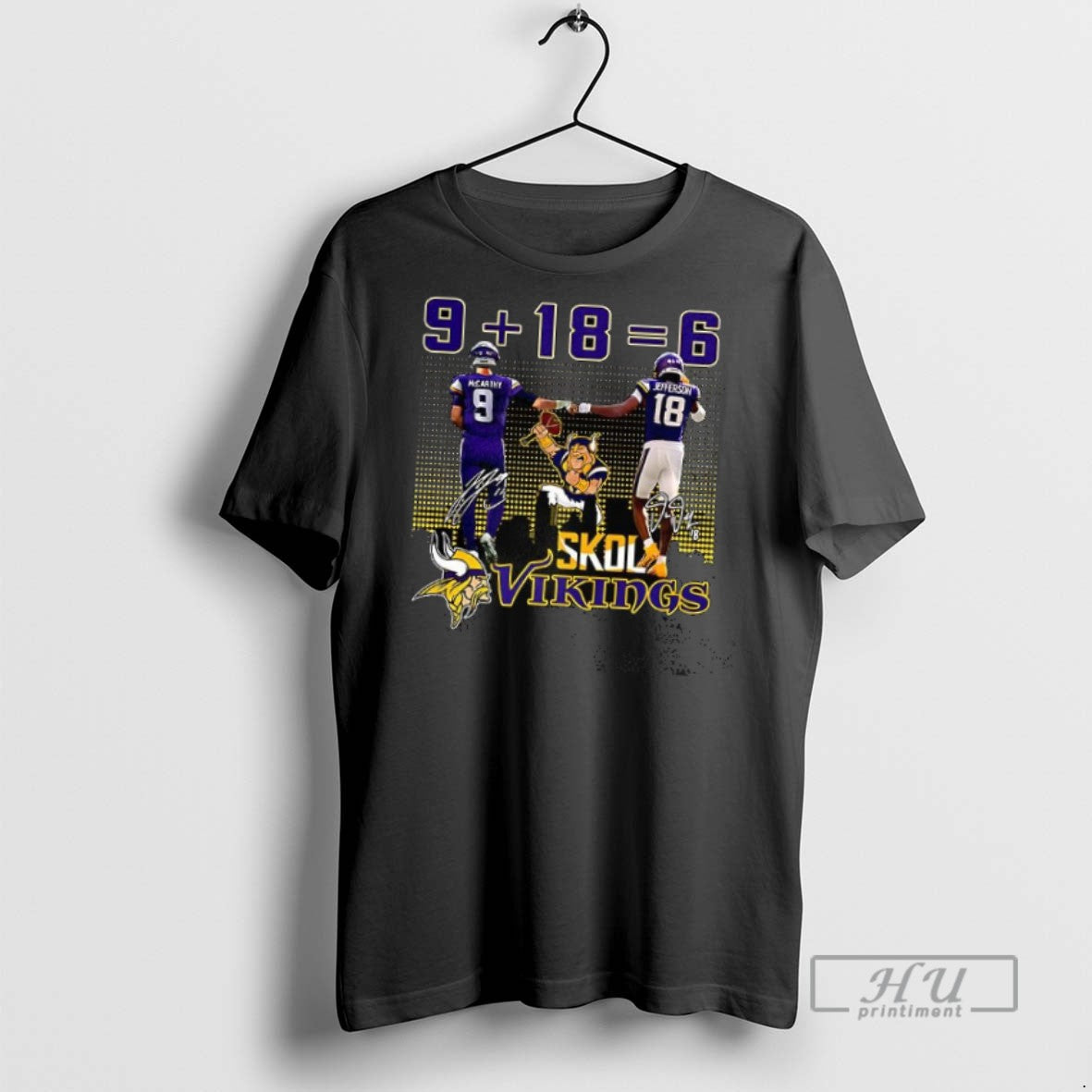 Officials Trending Mccarthy And Jefferson 9186 Skol Vikings Signature T Shirt