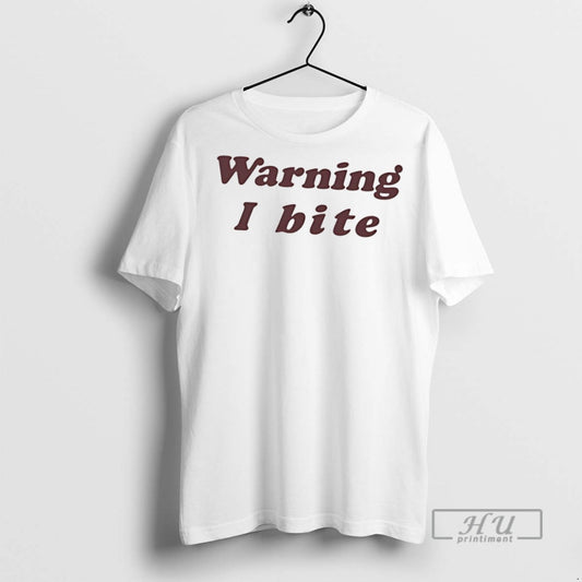 Officials Trending Warning I Bite T Shirt