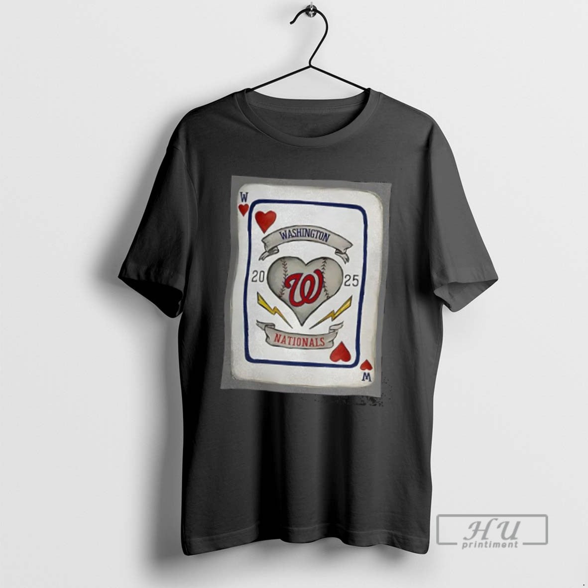 Officials Trending Washington Nationals Basseball Card Heart X Tiny Turnip T Shirt