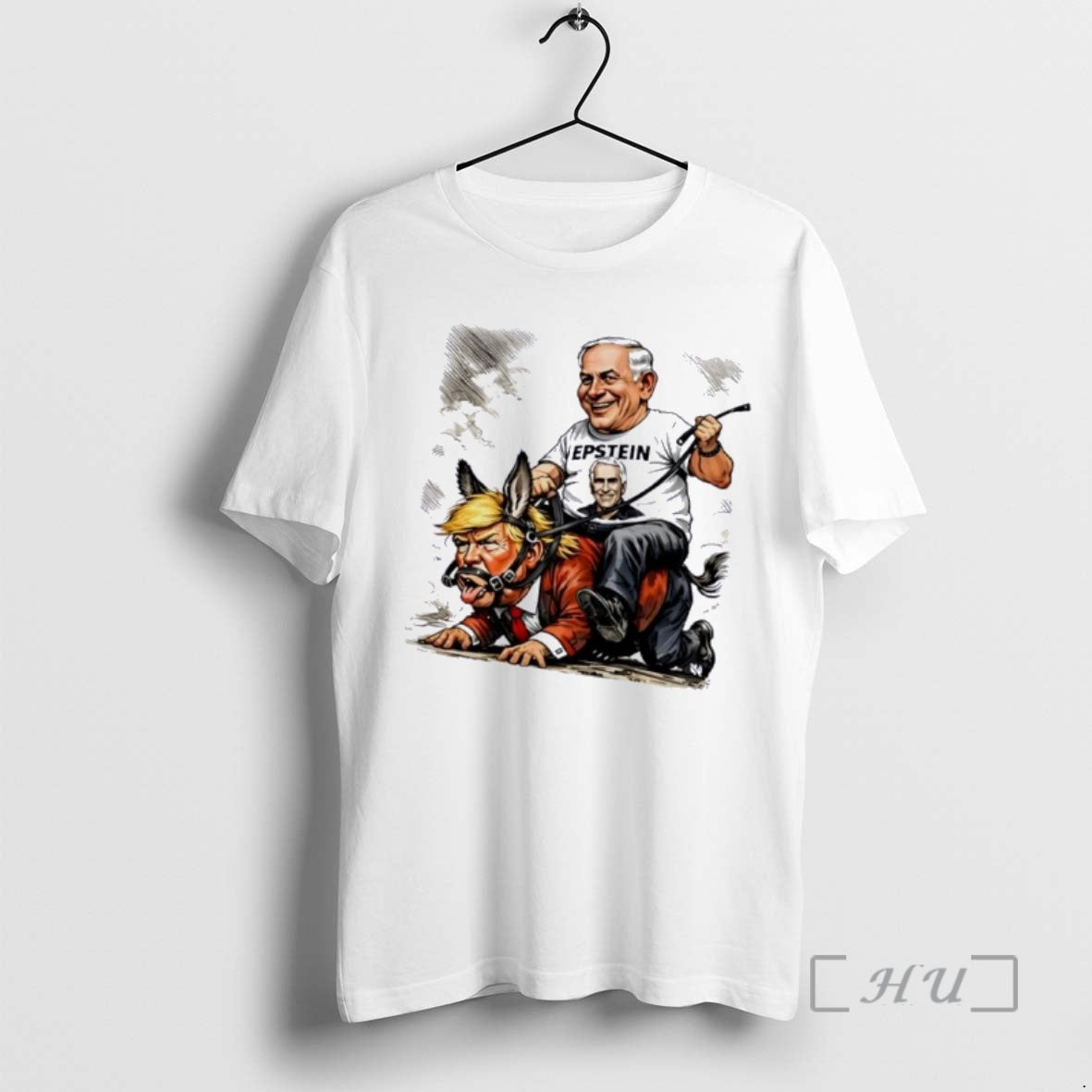 Officials Trump Benjamin Netanyahu Epstein Cartoon