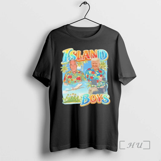 Officials Trump Epstein Hawking Island Boys Graphic Funny
