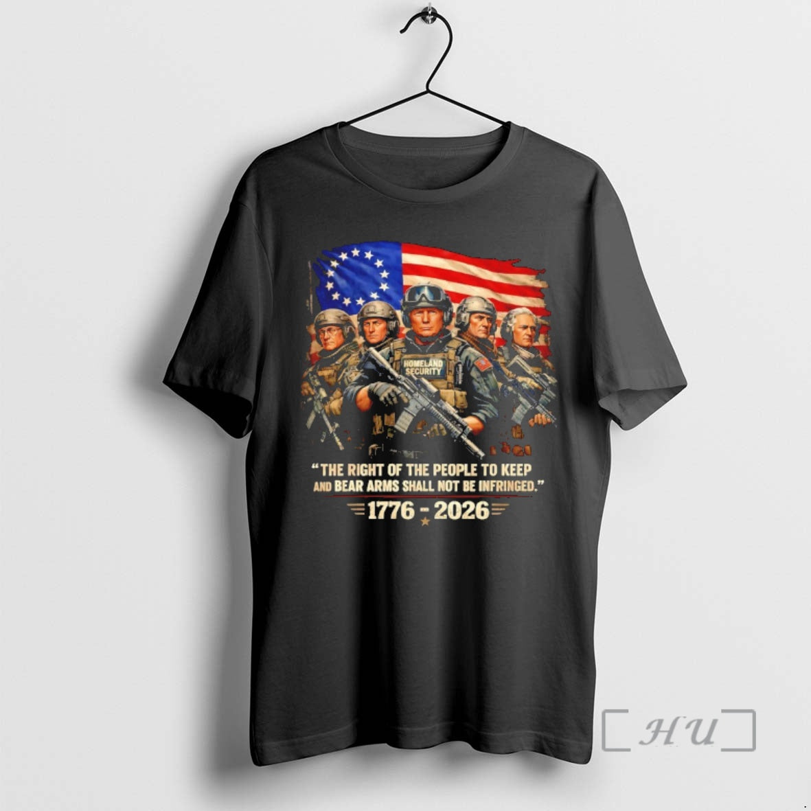 Officials Trump Homeland Security The Right Of The People To Keep And Bear Arms Shall T-Shirts, Hoodie, Sweatshirt