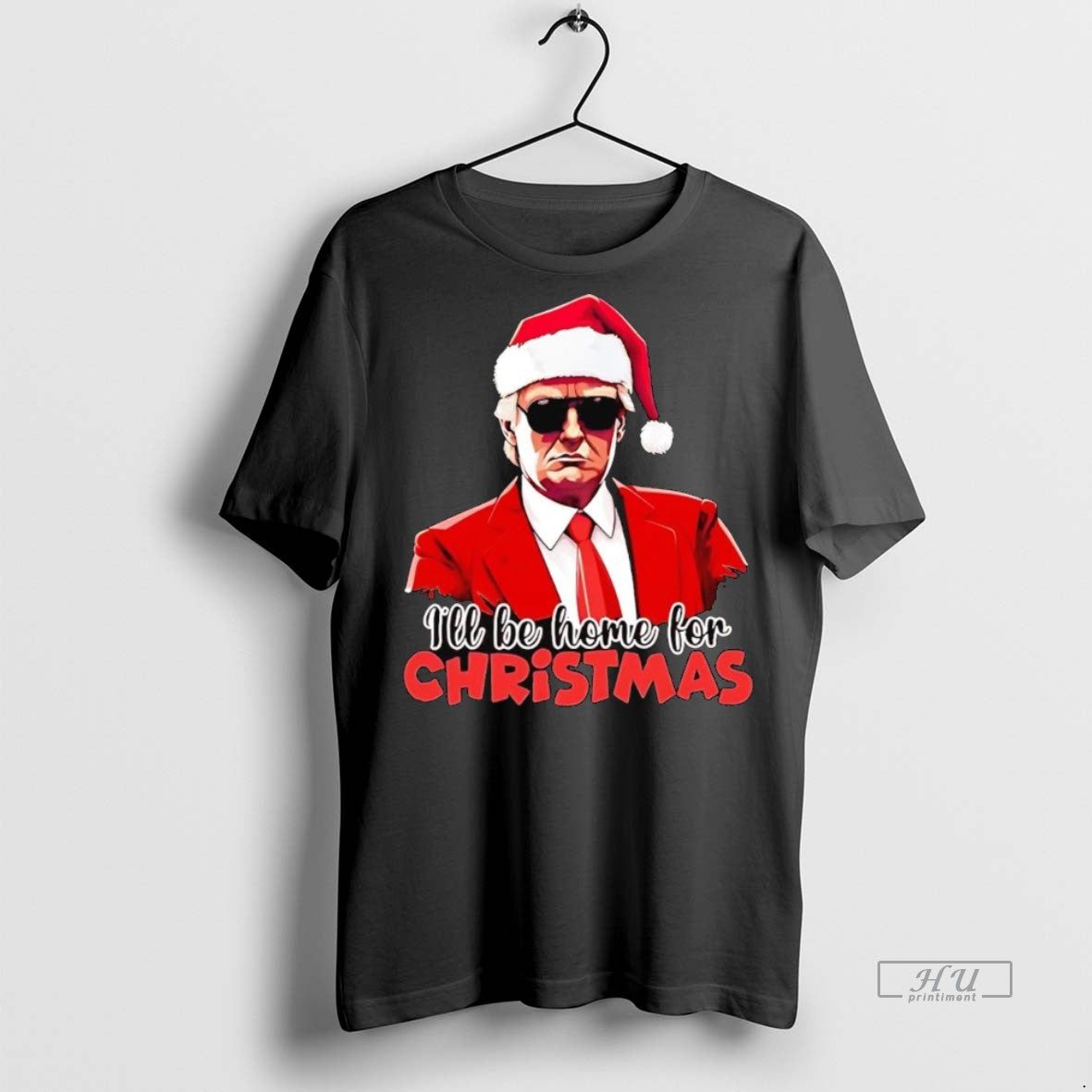 Officials Trump Santa Hat Ill Be Home For Christmas T Shirt Sweater