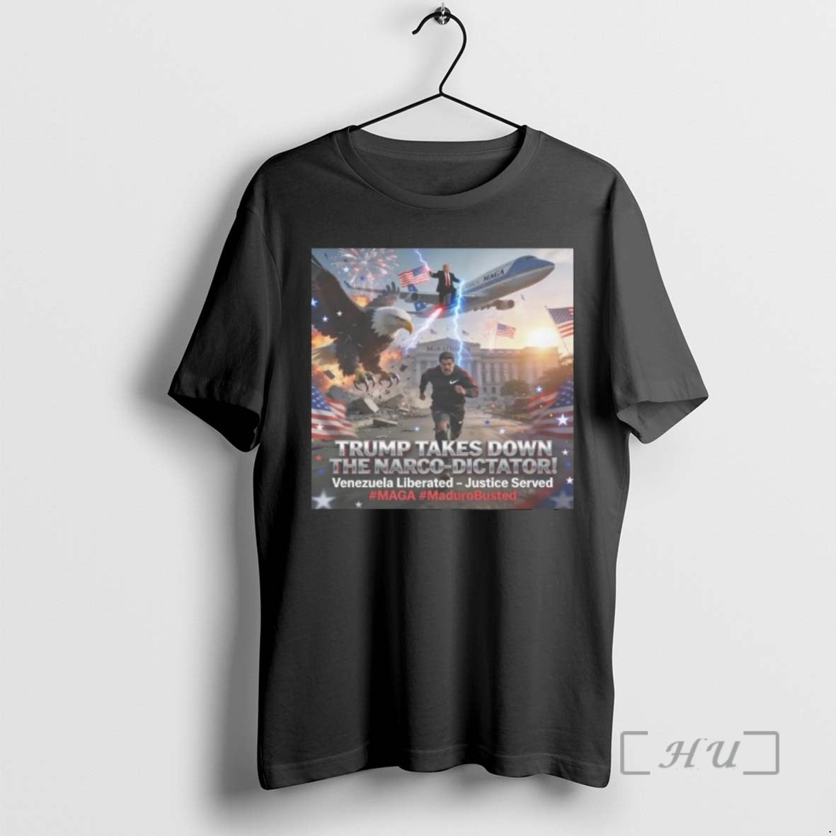Officials Trump Takes Down The Narco Dictator Maduro Capturado Venezuela Libre Premium T Shirts Sweater Hoodie, Sweatshirt