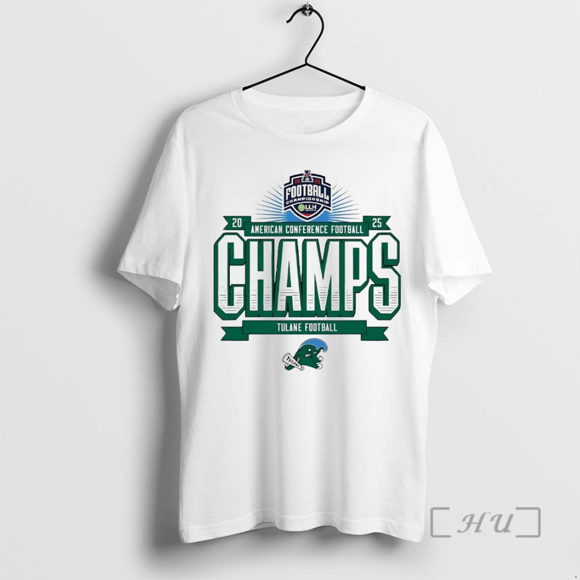 Officials Tulane Green Wave 2025 American Conference Football Champions 2 Sided Premium T Shirts Sweater Hoodie, Sweatshirt