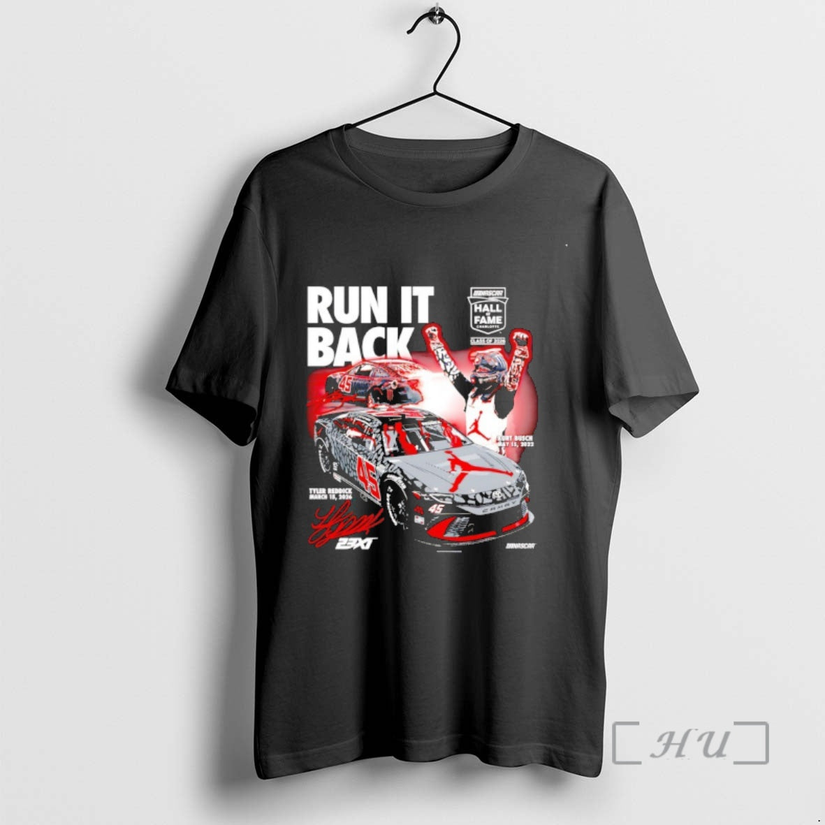 Officials Tyler Reddick Run It Back Nascar Hall Of Fame 2026 Signature Premium T Shirts