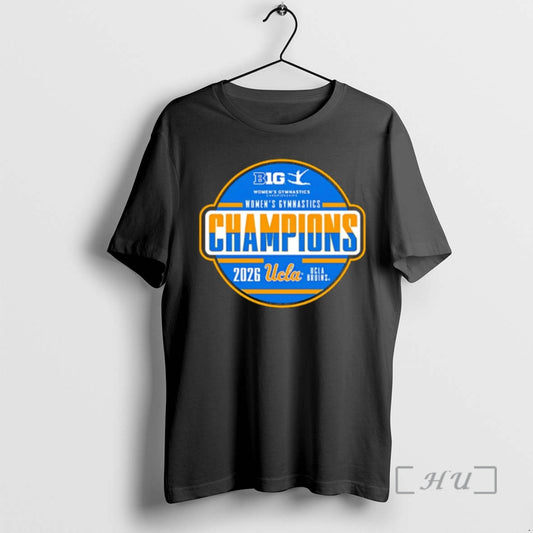 Officials Ucla Bruins 2026 Big Ten Womens Gymnastics Tournament Champions Locker Room Premium T Shirts
