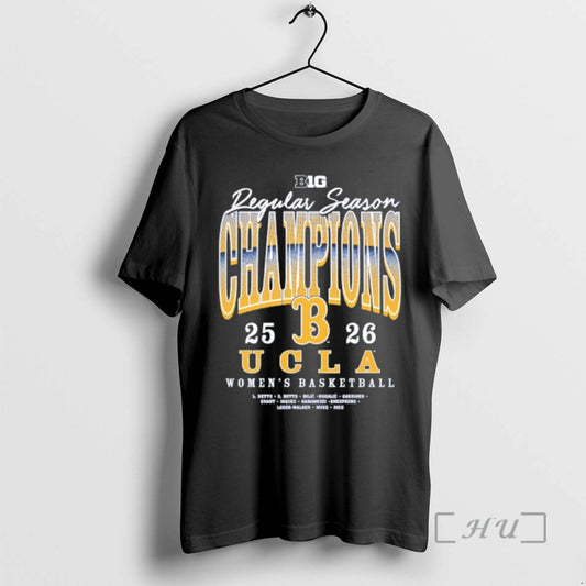 Officials Ucla Bruins Womens Basketball 2026 Big Ten Regular Season Champions Premium T Shirts Sweater