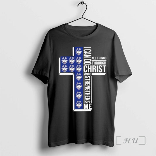 Officials Uconn Huskies Womens Basketball I Can All Things Do Through Christ Who Strengthens Me T-Shirts, Hoodie, Sweatshirt