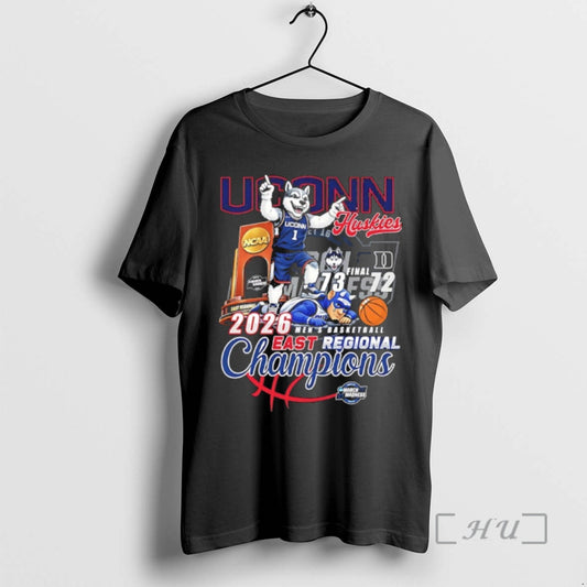 Officials Uconn Beat Duke Won The 2026 East Regional Champions Mascot Premium T Shirts Sweater