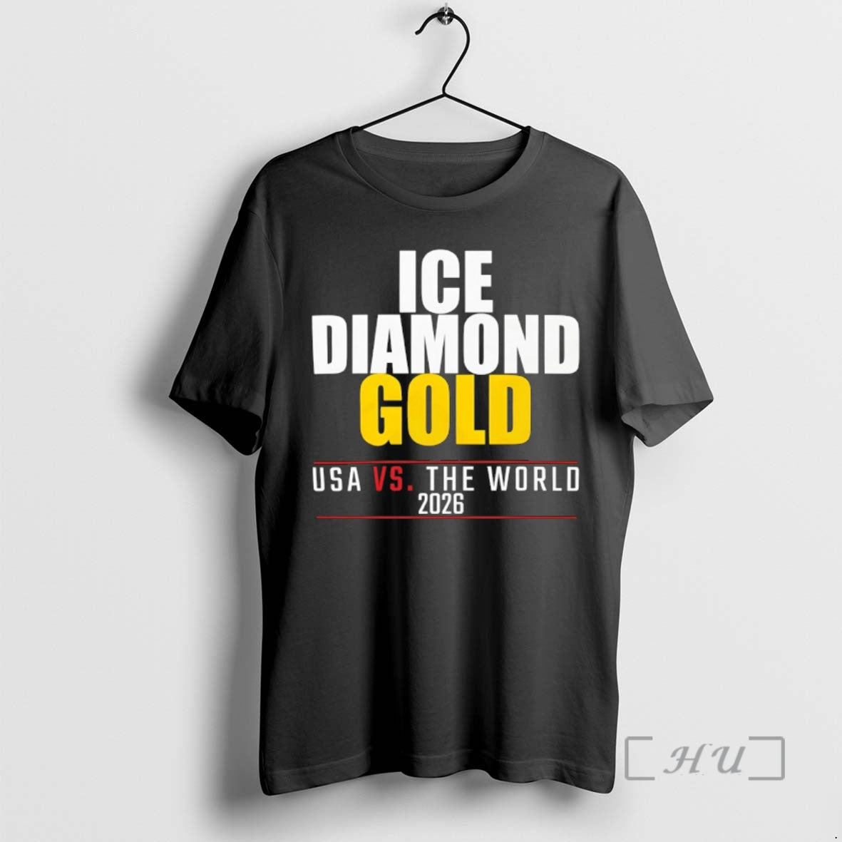Officials Usa Ice Diamond Gold Vs The World Hockey Baseball 2026 Premium T Shirts Sweater