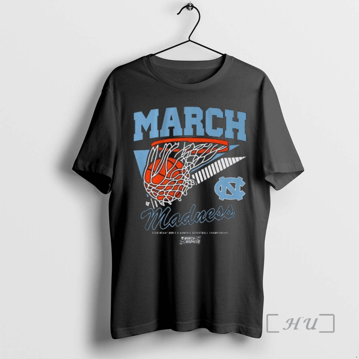 Officials Unc Tar Heels Mbb And Wbb 2026 March Madness Retro Swish Premium T Shirts