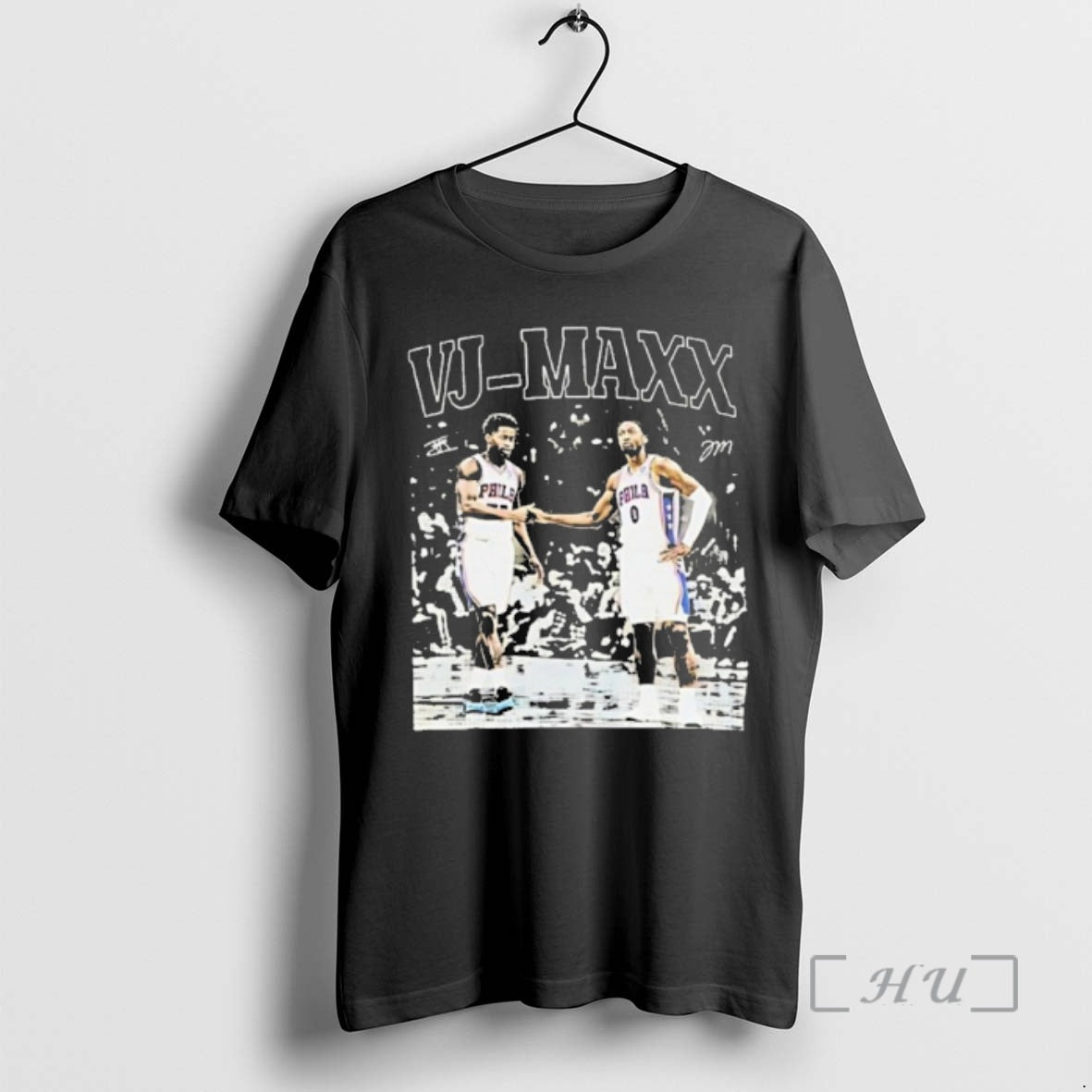 Officials V J Edgecombe And Tyrese Maxey Vj Maxx Philadelphia 76ers Signatures Premium T Shirts Hoodie, Sweatshirt