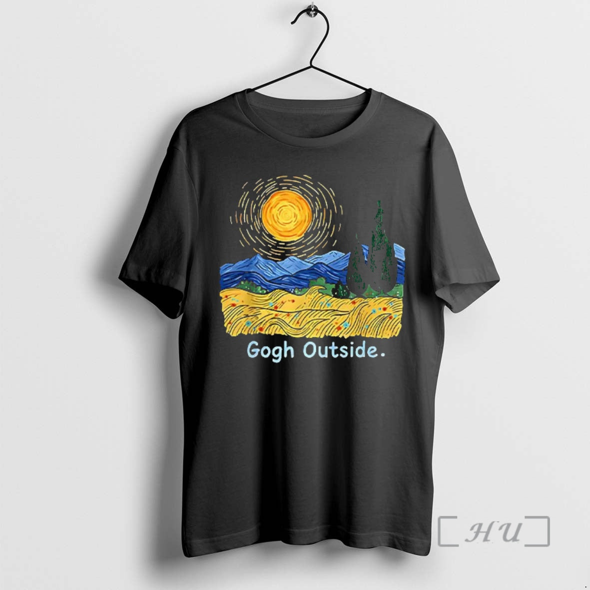 Officials Van Gogh Outside Starry Night Parody T-Shirts, Hoodie, Sweatshirt | WearSparks.com