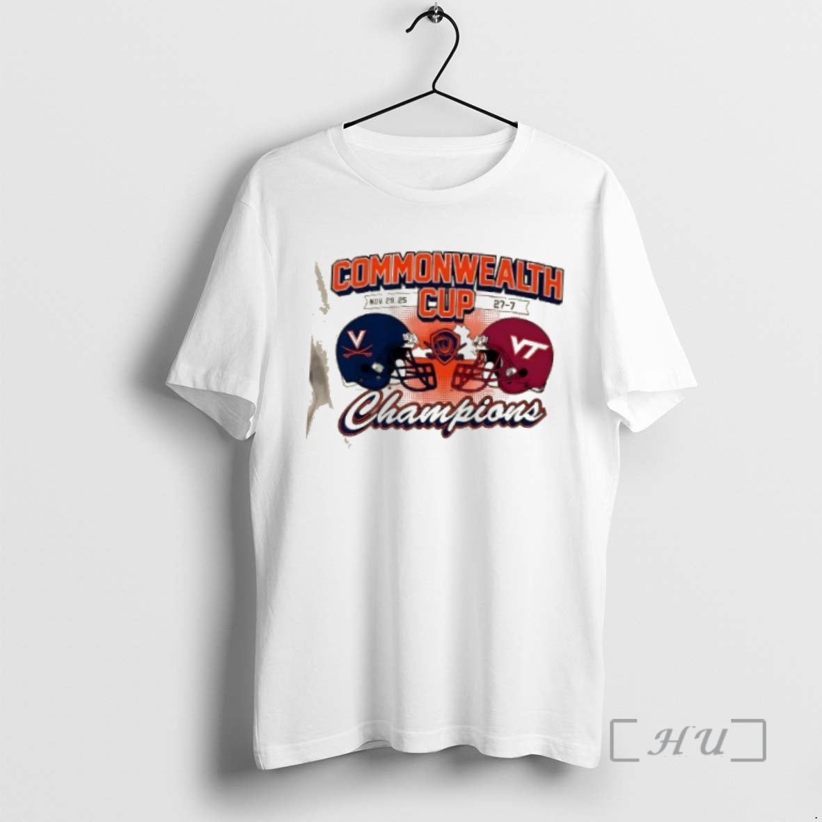 Officials Virginia Cavaliers Vs Virginia Tech Hokies Commonwealth Cup Winner 2025 Helmets Premium T Shirts Hoodie, Sweatshirt