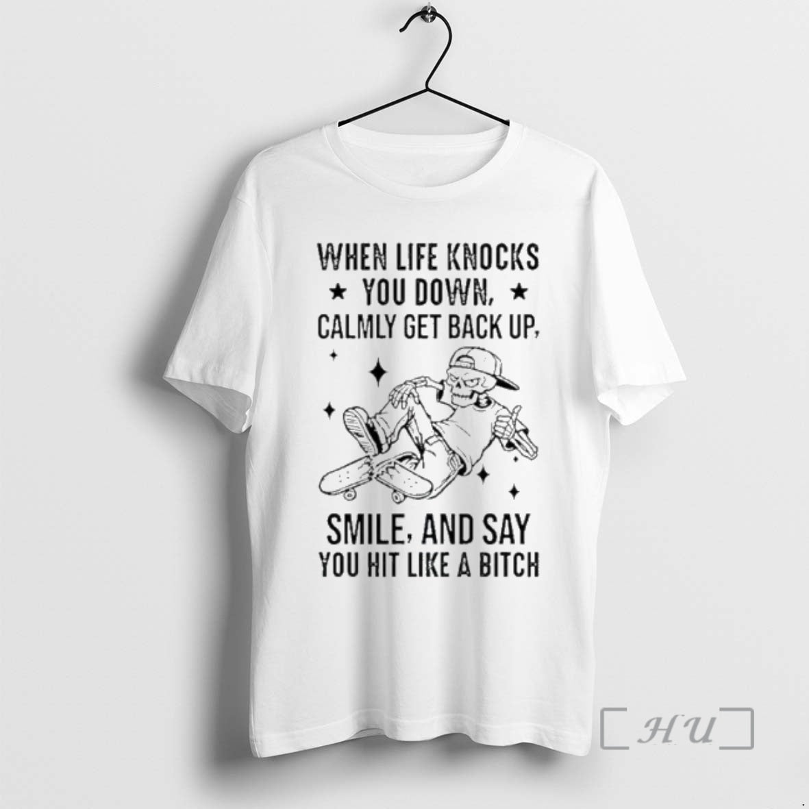 Officials When Life Knocks You Down Calmly Get Back Up Smile And Say You Hit T-Shirts, Hoodie, Sweatshirt | WearSparks.com
