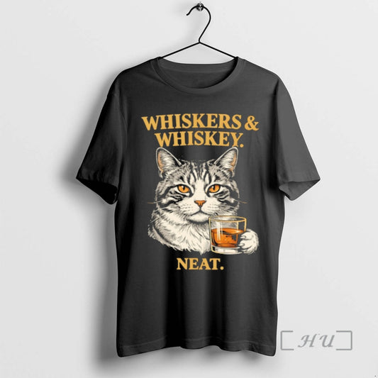 Officials Whiskers And Whiskey Neat Cat