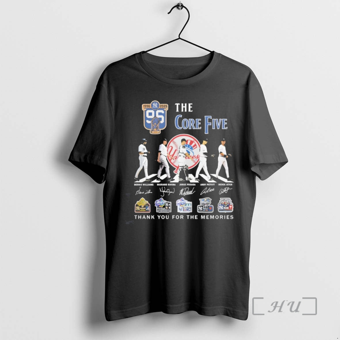 Officials Williams Rivera Posada Pettitte Jeter The Core Five New York Yankees Baseball Abbey Road T-Shirts, Hoodie,...
