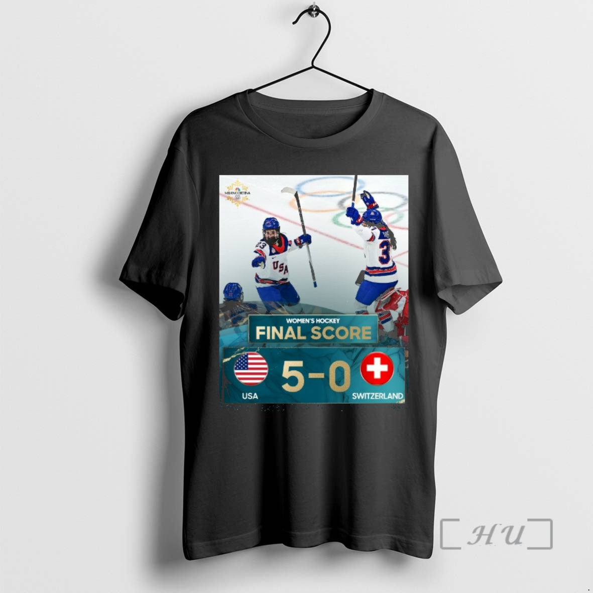 Officials Womens Hockey Final Score Usa 5 0 Switzerland Winter Olympics Premium T Shirts Sweater Hoodie, Sweatshirt