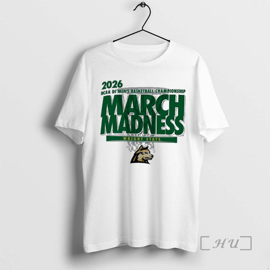 Officials Wright State Raiders 2026 Ncaa D1 Mens Basketball Championship March Madness Premium T Shirts