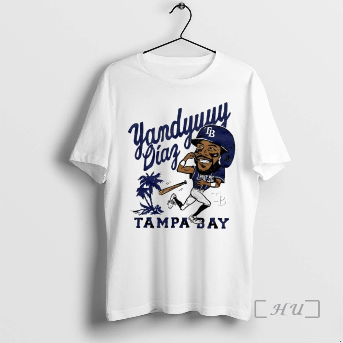 Officials Yandy Diaz Tampa Bay Rays Baseball Player Caricature