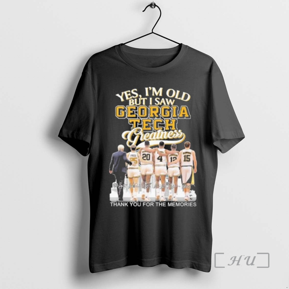 Officials Yes Im Old But I Saw Georgia Tech Basketball Legends Greatness Premium T Shirts