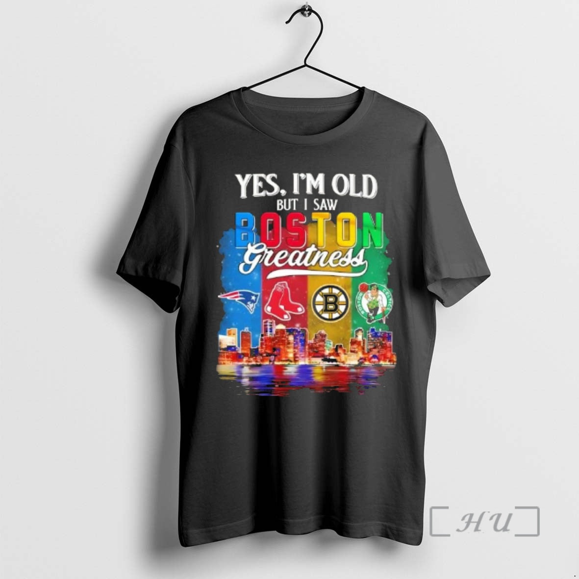 Officials Yes Im Old But I Saw Boston City Sports Greatness Skyline Premium T Shirts Hoodie, Sweatshirt | WearSparks.com
