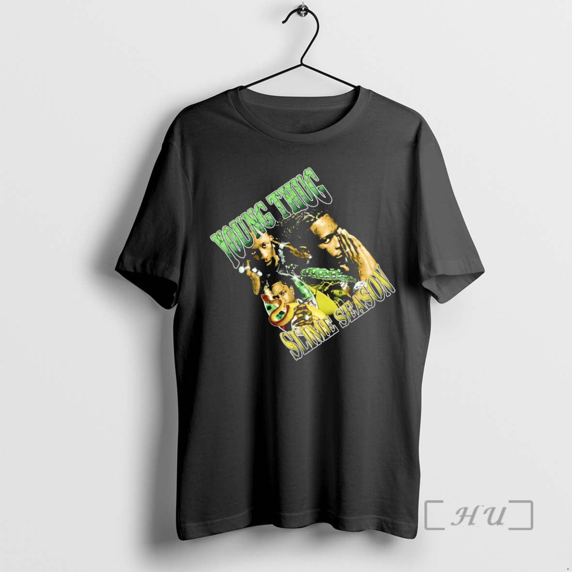 Officials Young Thug Slime Season 90s Graphic Vintage Black