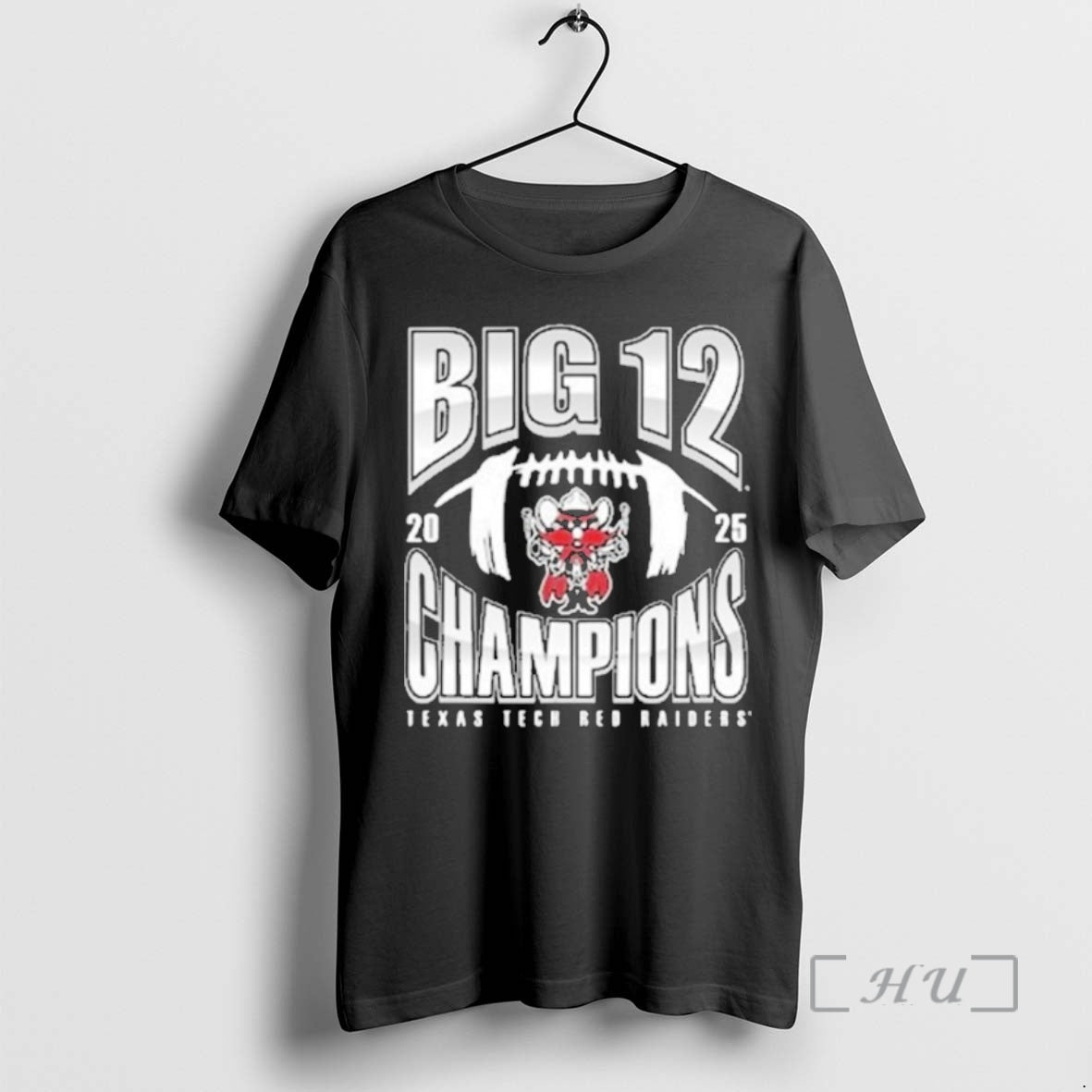 Officials Texas Tech Red Raiders Black 2025 Big 12 Football Champions Number One Football Premium T-Shirts, Hoodie,...