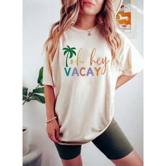 Oh Hey Vacay Shirt, Vacay Shirts, Mommy and Me, Summer Shirt, Mom Daughter Shirt, Cruise Shirt, Matching Outfits,...