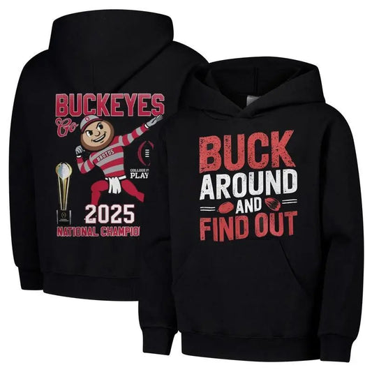 Ohio State Game Day Pride Hoodie Double Sides, Buck Around and Find Out Ohio Football Shirt Sweatshirt | WearSparks.com